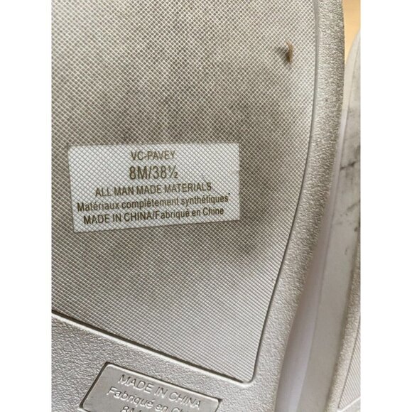 VINCE Camuto "Pavey" 2-band studded slide sandals Women size 8 Buckles - Picture 7 of 8